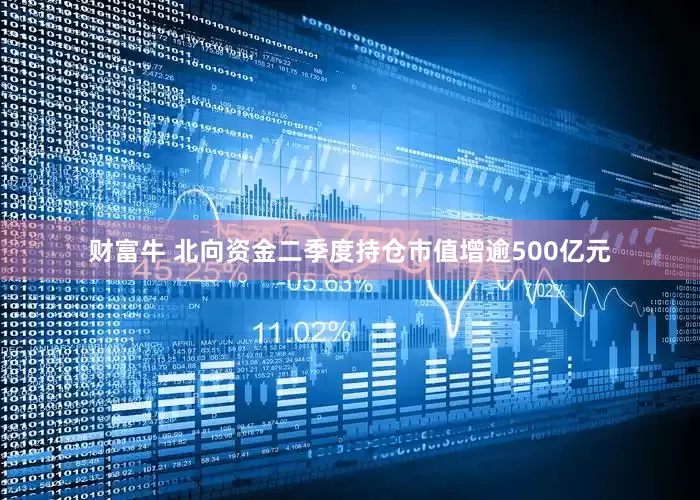 财富牛 北向资金二季度持仓市值增逾500亿元